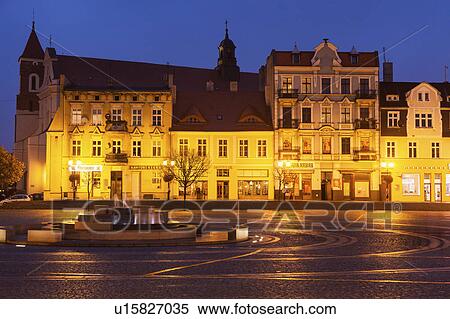 Stock Photography - Gniezno Main Square Gniezno, Greater Poland, Poland. Fotosearch