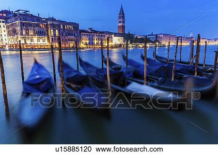 Stock Image - Gondolas in Venice Venice, Veneto, Italy. Fotosearch