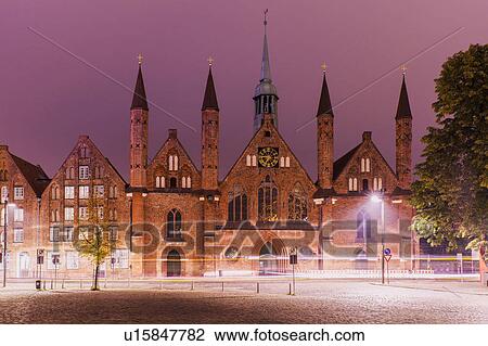 Heiligen-Geist-Hospital in Lubeck Lubeck, Schleswig-Holstein, Germany View Large Photo Image Stock Image - Heiligen-Geist-Hospital in Lubeck Lubeck, Schleswig-Holstein, Germany. Fotosearch