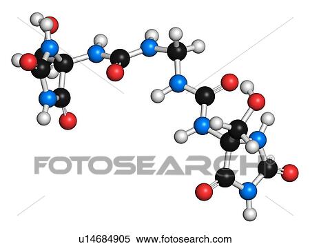 Stock Photography - Imidazolidinyl molecule, illustration. Fotosearch