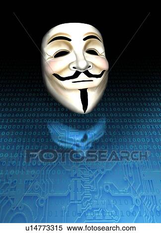 Stock Photography - Internet activist mask. Fotosearch