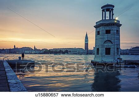 Lighthouse in Venice Venice, Veneto, Italy View Large Photo Image Stock Photo - Lighthouse in Venice Venice, Veneto, Italy. Fotosearch