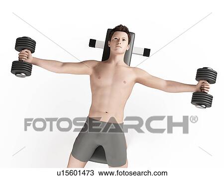 Man using hand weights View Large Photo Image Stock Image - Man using hand weights. Fotosearch