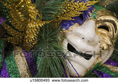 Stock Image - Mardi Gras mask. Fotosearch