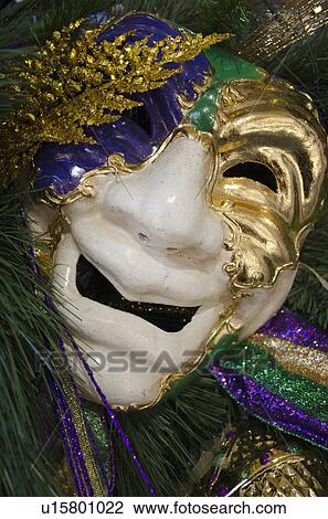 Stock Image - Mardi Gras mask. Fotosearch