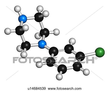 Stock Photo - Meta-chlorophenylpiperazine, illustration. Fotosearch