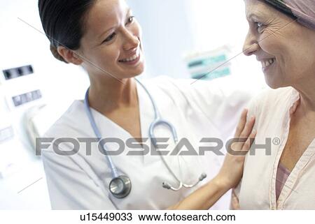 Nurse and chemotherapy patient View Large Photo Image Stock Image - Nurse and chemotherapy patient. Fotosearch