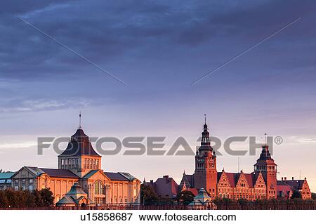 Old architecture of Szczecin Szczecin, West Pomeranian, Poland View Large Photo Image Stock Photo - Old architecture of Szczecin Szczecin, West Pomeranian, Poland. Fotosearch