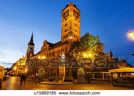 Stock Photography - Old Market Square in Torun Torun, Kuyavian-Pomeranian, Poland. Fotosearch
