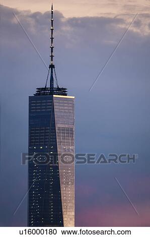 One World Trade Center against dramatic sky at dusk View Large Photo Image Stock Image - One World Trade Center against dramatic sky at dusk. Fotosearch