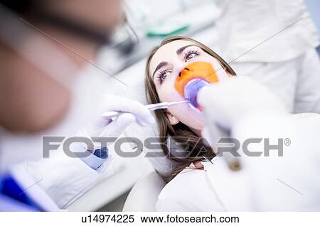 Stock Photography - Patient getting ultraviolet light. Fotosearch