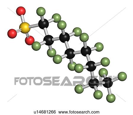 Stock Photograph - Perfluorooctane sulfonate, illustration. Fotosearch