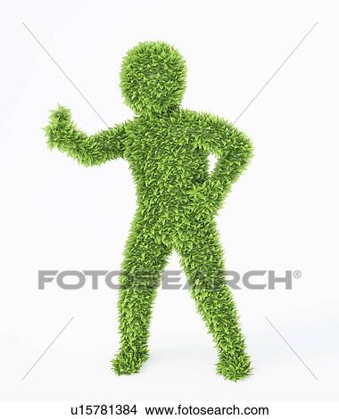 Person made form leaves, illustration View Large Photo Image Picture - Person made form leaves, illustration. Fotosearch