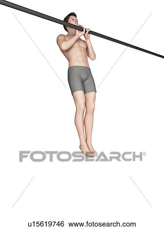Person using chin up bar View Large Photo Image Stock Photograph - Person using chin up bar. Fotosearch