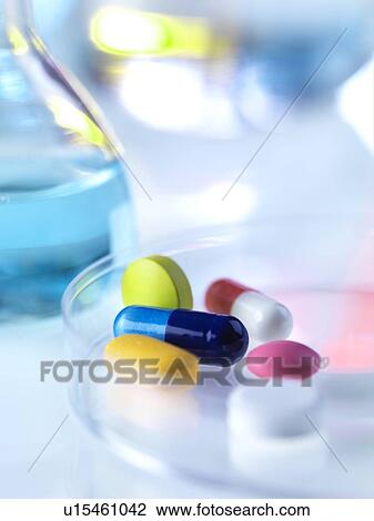Stock Image - Pharmaceutical research. Fotosearch