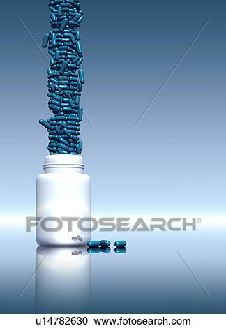 Pills stacked up on bottle View Large Photo Image Stock Image - Pills stacked up on bottle. Fotosearch