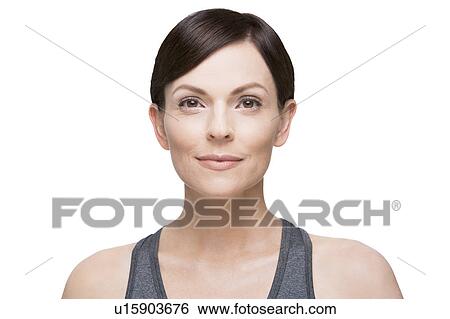 Stock Photograph - Portrait of beautiful woman. Fotosearch