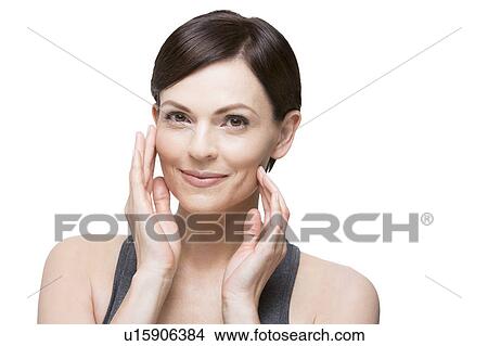 Portrait of smiling woman View Large Photo Image Picture - Portrait of smiling woman. Fotosearch