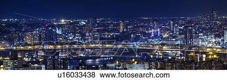 Queensboro Bridge at night View Large Photo Image Stock Photo - Queensboro Bridge at night. Fotosearch
