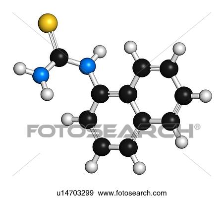 Stock Photo - Rodenticide molecule, illustration. Fotosearch