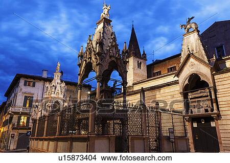 Scaliger Tombs in Verona Verona, Veneto, Italy View Large Photo Image Picture - Scaliger Tombs in Verona Verona, Veneto, Italy. Fotosearch