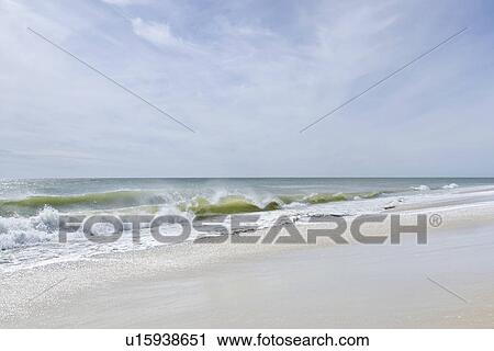 Stock Image - Seascape with Madaket Beach. Fotosearch