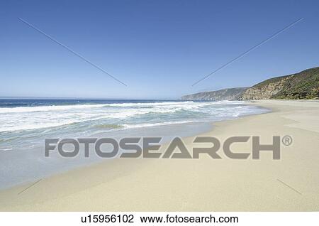Stock Image - Seascape with McClures Beach at Point Reyes National Seashore. Fotosearch