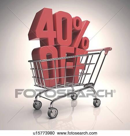 Shopping trolley with sign, illustration View Large Photo Image Stock Image - Shopping trolley with sign, illustration. Fotosearch