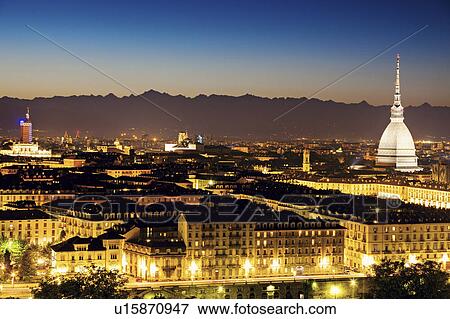 Skyline of Turin, Turin, Piedmont, Italy View Large Photo Image Stock Photo - Skyline of Turin, Turin, Piedmont, Italy. Fotosearch