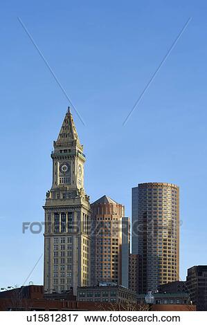 Skyscrapers in financial district View Large Photo Image Stock Photo - Skyscrapers in financial district. Fotosearch
