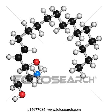 Stock Photography - Sphingosine lipid molecule, illustration. Fotosearch