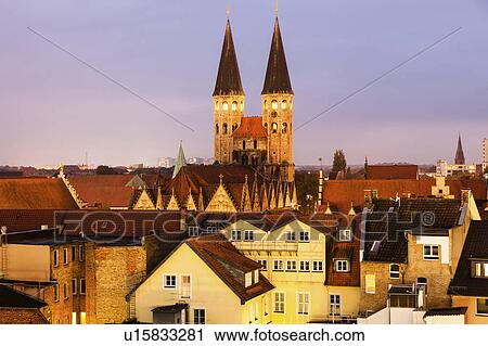 Stock Image - St Martini church in Braunschweig Braunschweig (Brunswick), Lower Saxony, Germany. Fotosearch