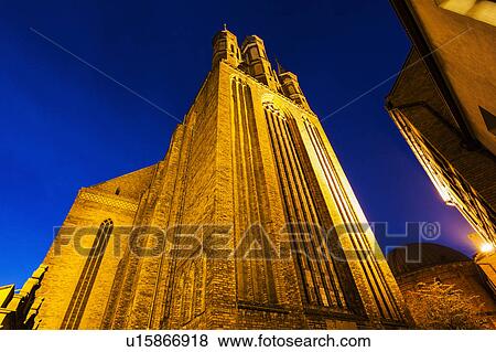 Stock Photo - St Mary's Church in Torun Torun, Kuyavian-Pomeranian, Poland. Fotosearch
