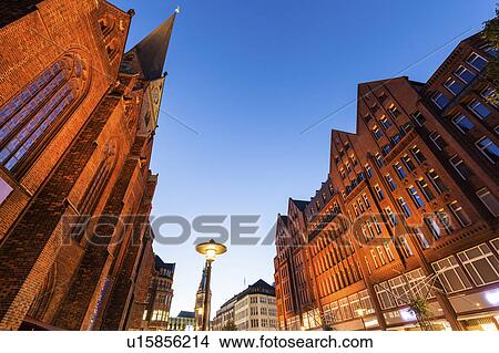 Picture - St Peter's church Hamburg, Germany. Fotosearch
