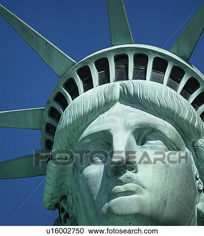 Stock Image - Statue of Liberty against clear sky. Fotosearch