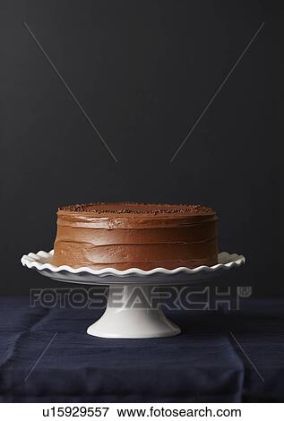 Stock Photo - Studio shot of chocolate cake. Fotosearch