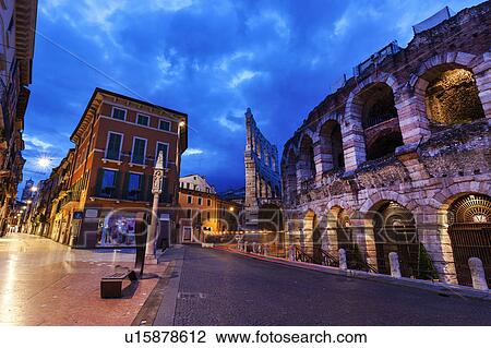 The Verona Arena on Piazza Bra in Verona Verona, Veneto, Italy View Large Photo Image Stock Image - The Verona Arena on Piazza Bra in Verona Verona, Veneto, Italy. Fotosearch