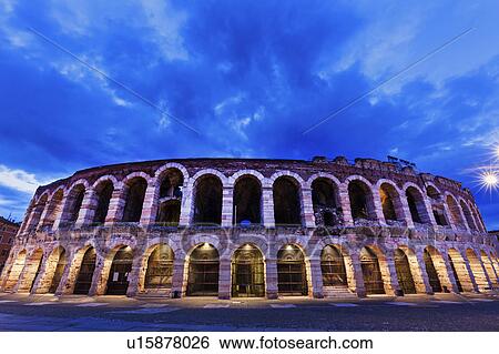 The Verona Arena on Piazza Bra in Verona Verona, Veneto, Italy View Large Photo Image Stock Photograph - The Verona Arena on Piazza Bra in Verona Verona, Veneto, Italy. Fotosearch