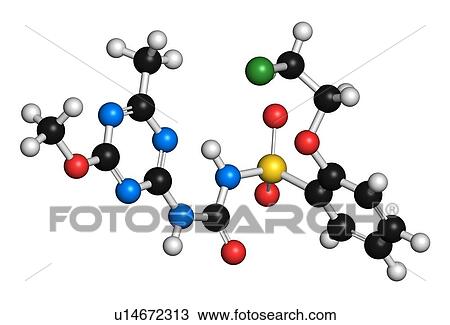 Triasulfuron molecule, illustration View Large Photo Image Stock Image - Triasulfuron molecule, illustration. Fotosearch