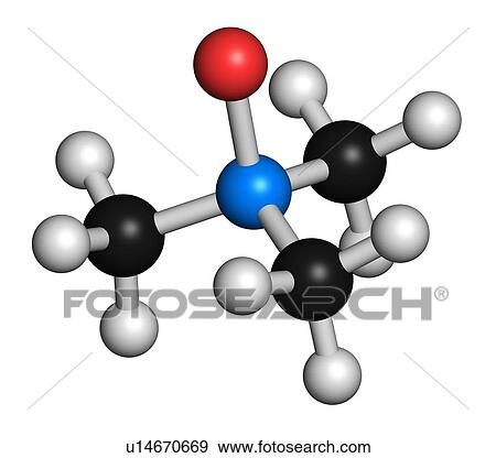 Stock Photo - Trimethylamine molecule, illustration. Fotosearch