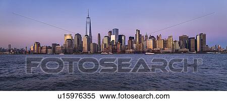 Urban skyline at dusk View Large Photo Image Stock Photography - Urban skyline at dusk. Fotosearch