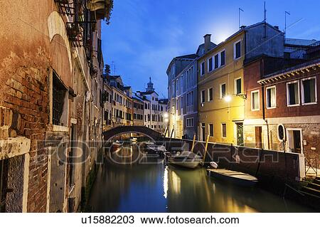 Stock Image - Venice canals Venice, Veneto, Italy. Fotosearch