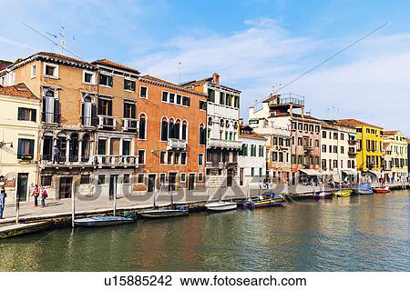 Stock Image - Venice canals Venice, Veneto, Italy. Fotosearch