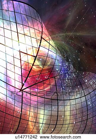 Stock Image - Wormhole in space. Fotosearch