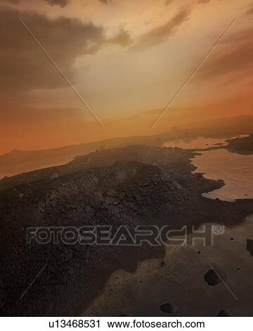 Artwork of Seas on Titan View Large Photo Image Stock Image - Artwork of Seas on Titan. Fotosearch