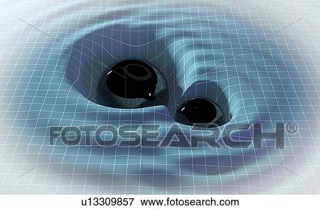 Stock Photo - Black Holes and Gravitational Waves. Fotosearch