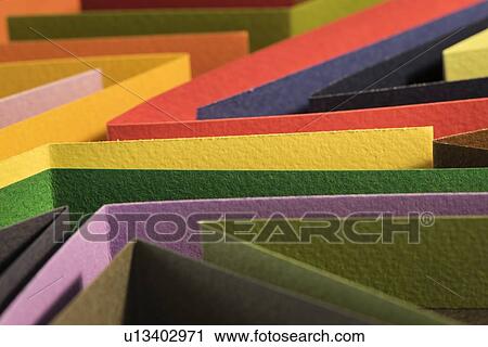 Colourful strips of cardboard View Large Photo Image Stock Image - Colourful strips of cardboard. Fotosearch