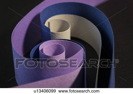 Stock Photo - Colourful strips of cardboard. Fotosearch