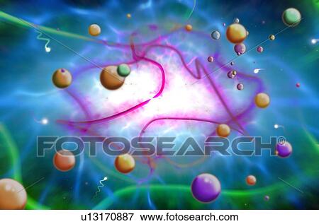 Stock Photo - Conceptual image of superstrings. Fotosearch