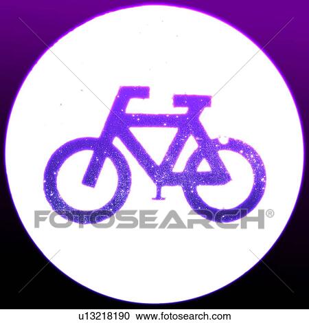 Glowing neon bicycle sign. View Large Photo Image Stock Image - Glowing neon bicycle sign.. Fotosearch
